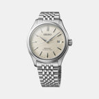 Presage Men Automatic White Dial Analog Stainless Steel Watch SPB463J1