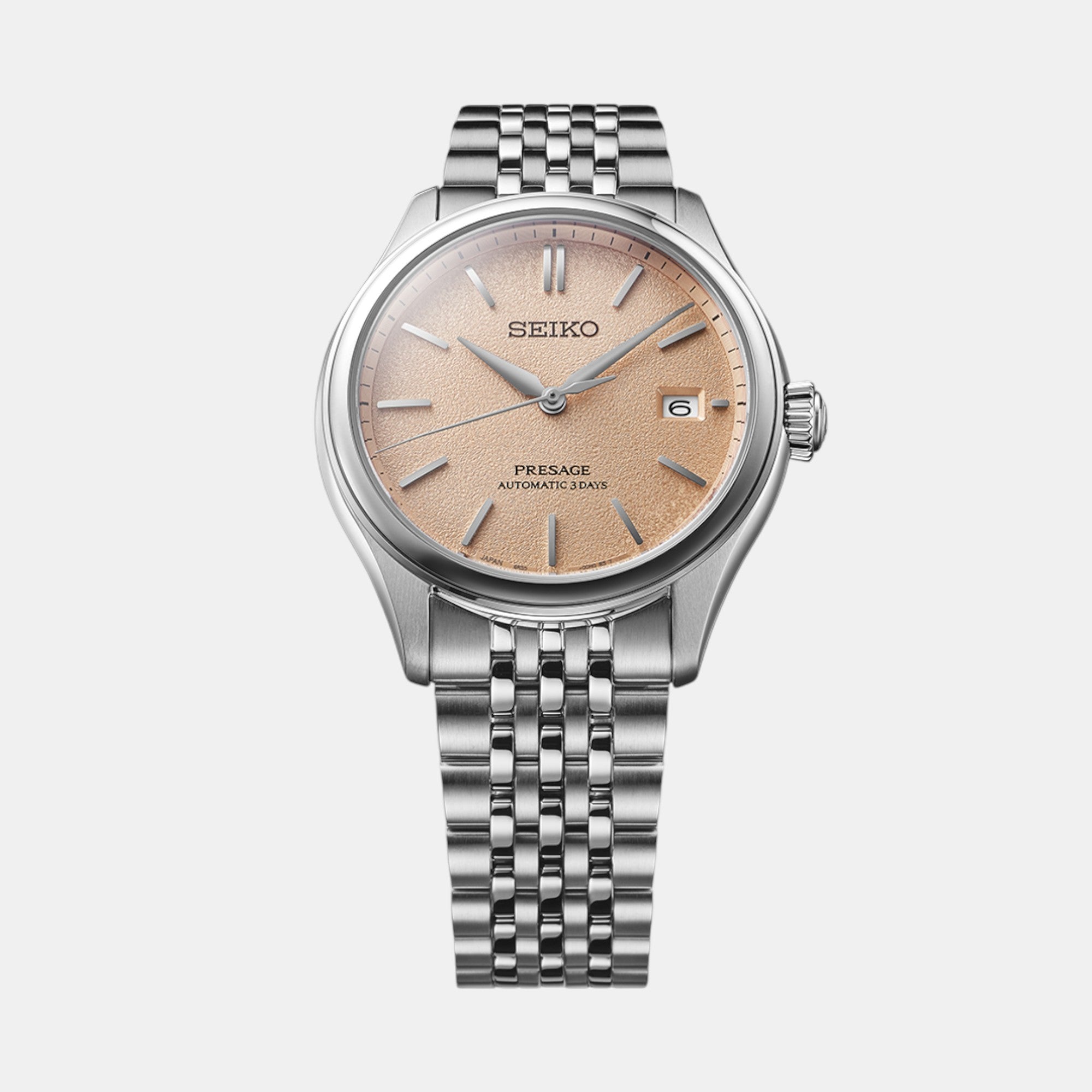 Seiko Men Round Pale Persimmon watch