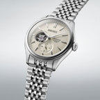 Presage Men Automatic Beige Dial Multi-Function Stainless Steel Watch SPB469J1