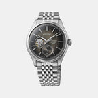 Presage Men Automatic Black Dial Analog Stainless Steel Watch SPB471J1