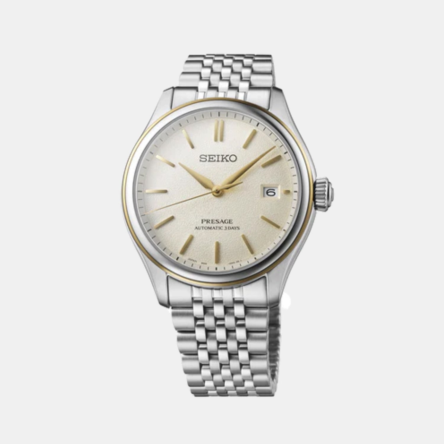 Seiko Presage Men Automatic Champagne Dial Analog Stainless Steel Watch  SPB478J1