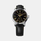Presage Men Automatic Black Dial Analog Leather Watch SPB499J1