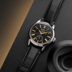 Presage Men Automatic Black Dial Analog Leather Watch SPB499J1