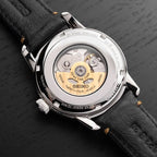 Presage Men Automatic Black Dial Analog Leather Watch SPB499J1