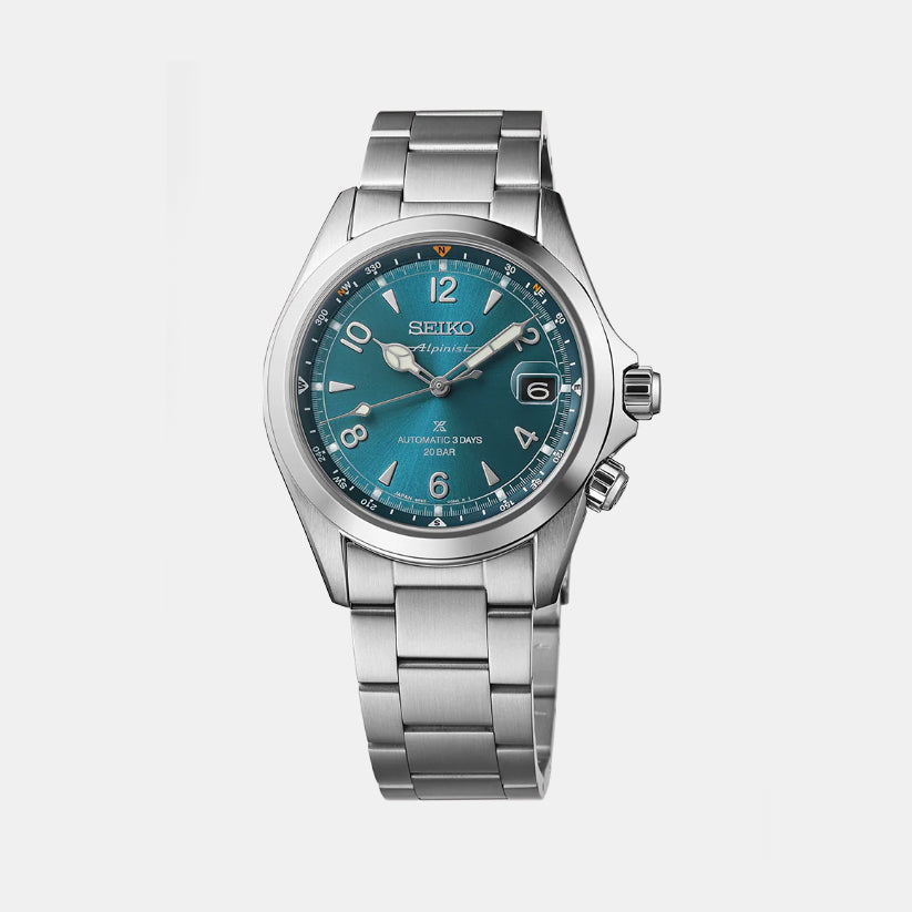 Prospex Alpinist in Tealpine Men Automatic Teal Dial Analog Leather Watch SPB503J1