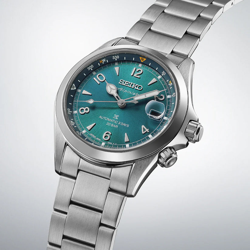 Prospex Alpinist in Tealpine Men Automatic Teal Dial Analog Leather Watch SPB503J1