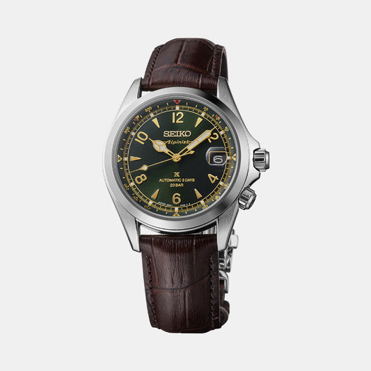 Prospex Alpinist in Classic Pine Men Automatic Green Dial Analog Leather Watch SPB507J1