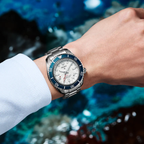 Prospex 1968 Heritage Diver’s GMT 60th Anniversary Men Automatic White Dial Analog Stainless Steel Watch SPB519J1