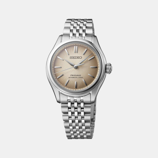 Fushi-iro Presage Women Automatic Brown Dial Analog Stainless Steel Watch SPB523J1