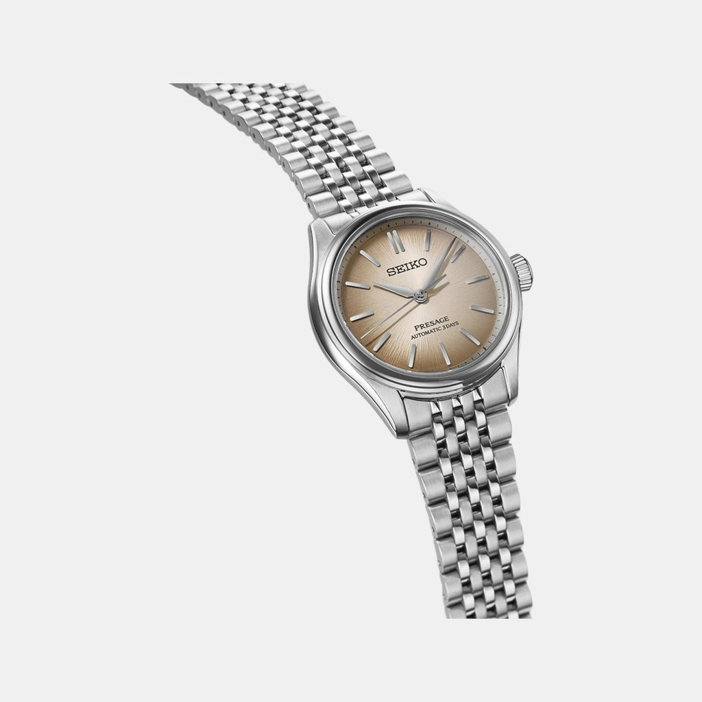 Presage Women Automatic Brown Dial Analog Stainless Steel Watch SPB523J1