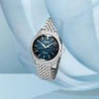 Presage Men Automatic Blue Dial Analog Stainless Steel Watch SPB525J1