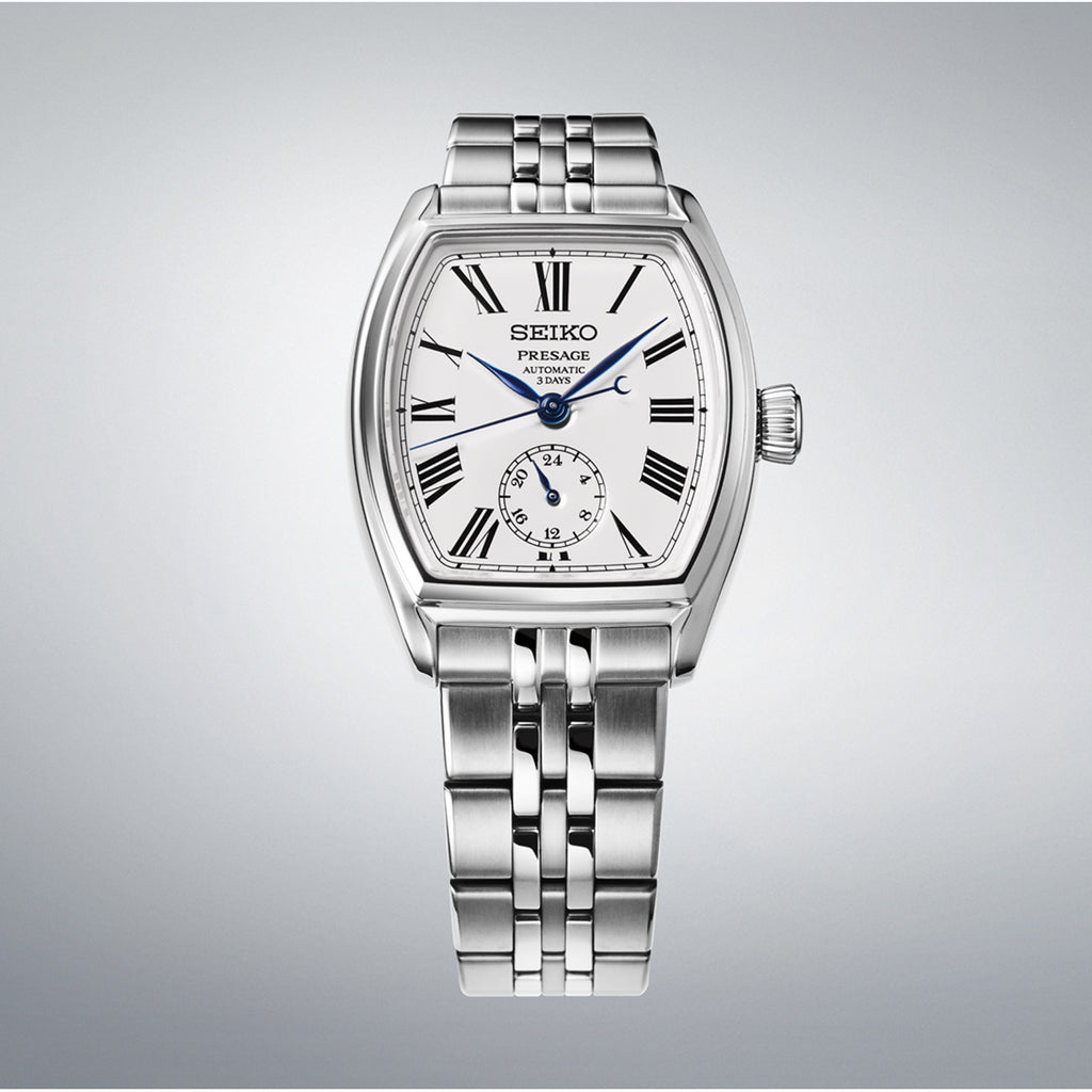 Presage Men Automatic Silver Dial Analog Stainless Steel Watch SPB537J1