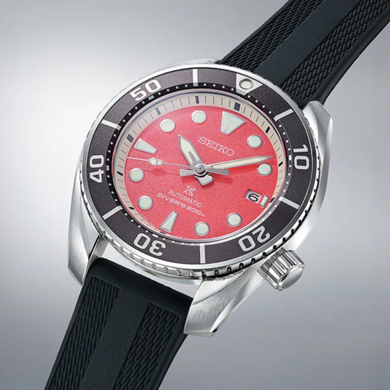 Prospex Asia Pacific 'Pink Lake' Limited Edition Automatic Analog Silicone Watch SPB541J1