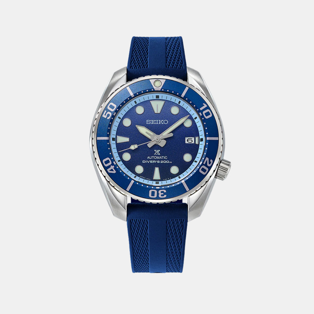 Prospex 'Blue Fire Crater' Limited Edition Automatic Analog Silicone Watch SPB543J1