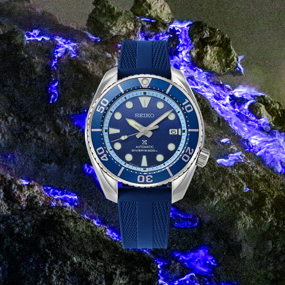 Prospex Men Automatic Blue Dial Analog Silicone Watch SPB543J1
