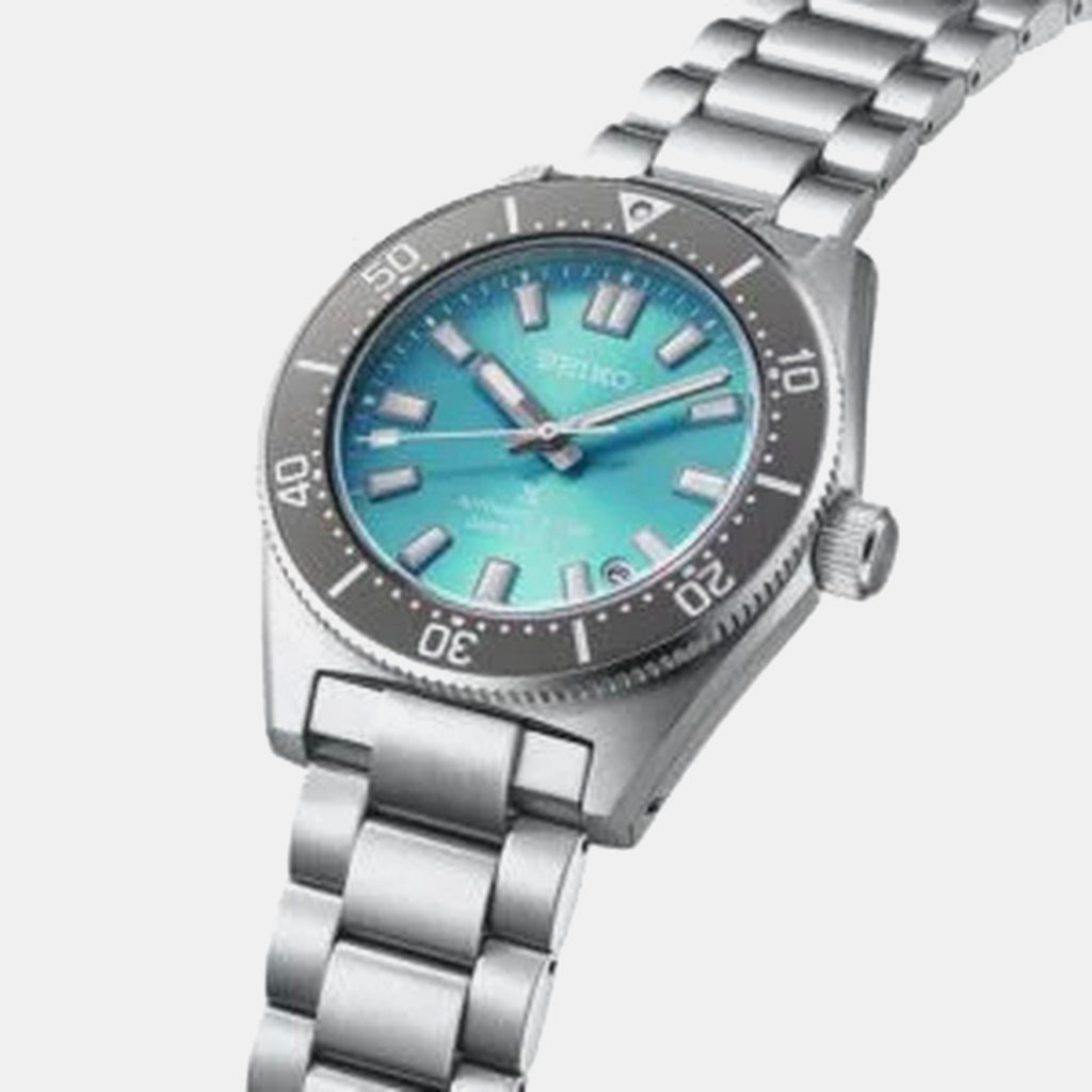 Prospex 1965 Heritage Diver’s Watch Save the Ocean Limited Edition Men Automatic Teal Dial Analog Stainless Steel Watch SPB545J1