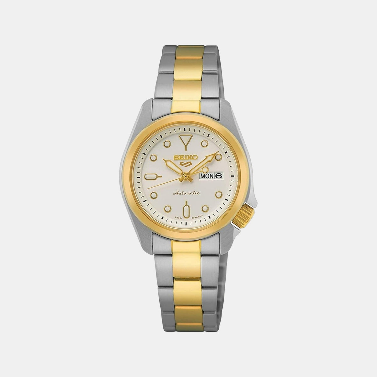5 Sports Women Automatic White Dial Analog Stainless Steel Watch SRE004K1