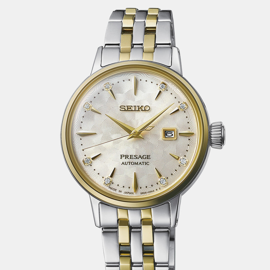 Presage Women Automatic White Dial Analog Stainless Steel Watch SRE010J1