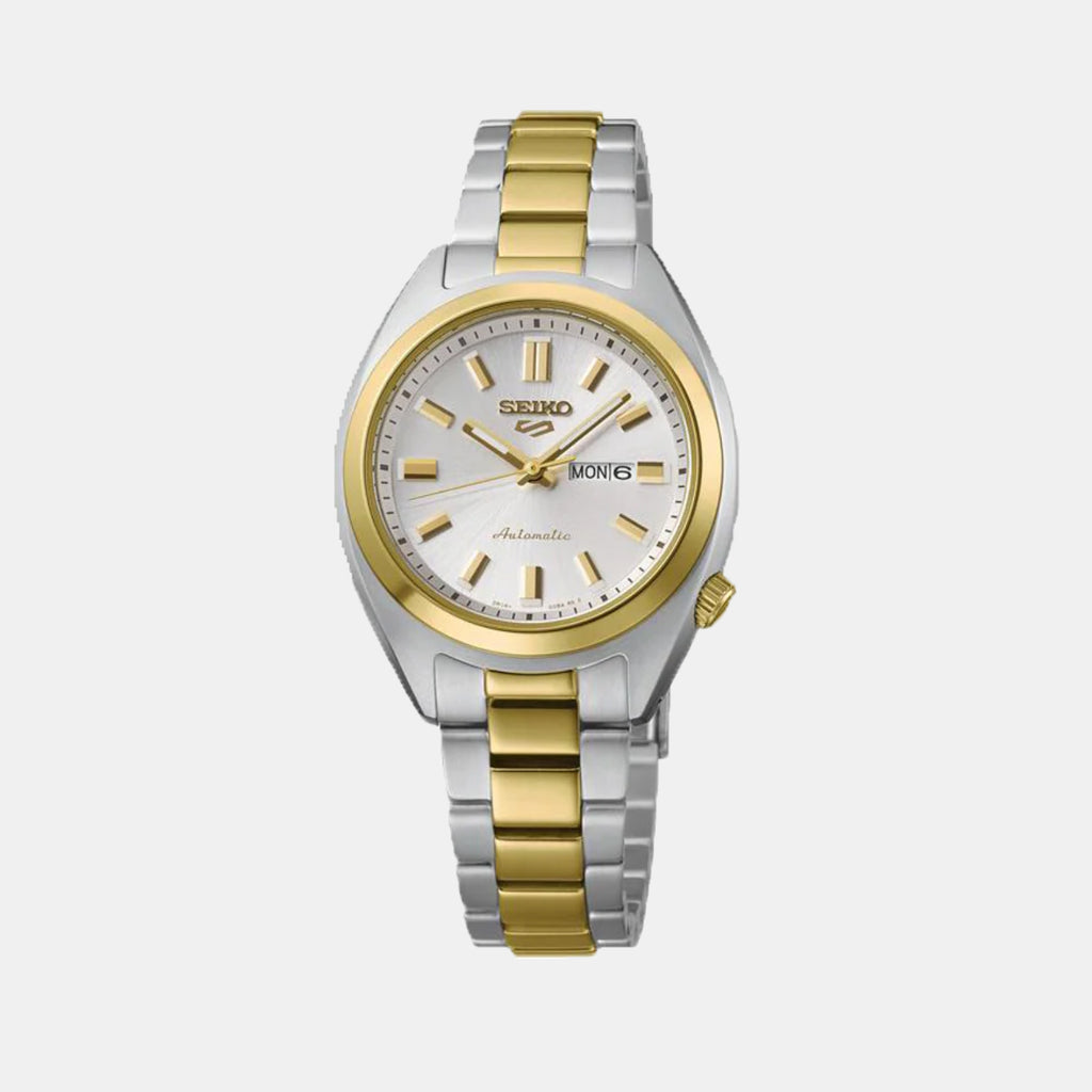 5 Sports Women Automatic Silver Dial Analog Stainless Steel Watch SRE024K1