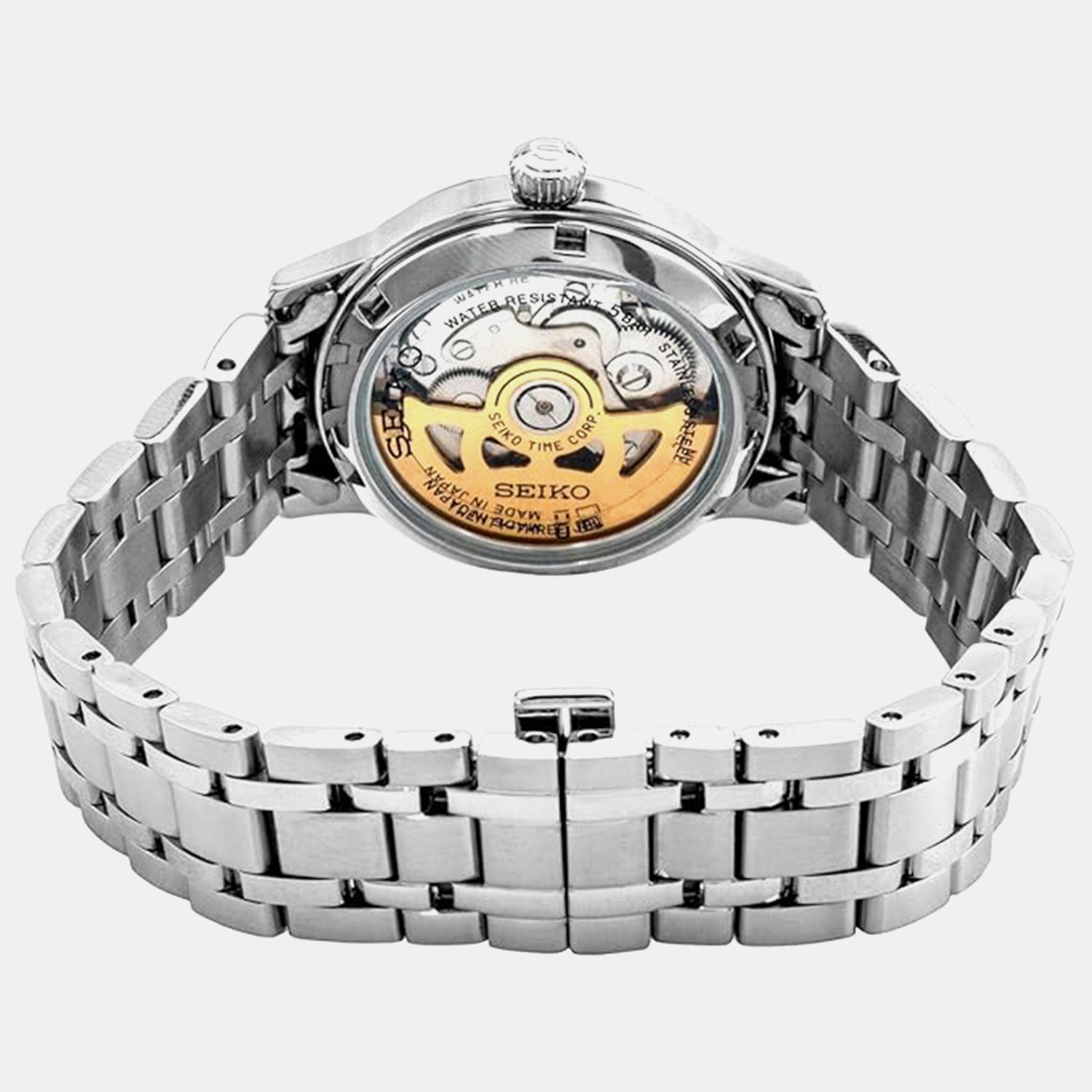 Presage Women Automatic Pink Dial Analog Stainless Steel Watch SRP839J1