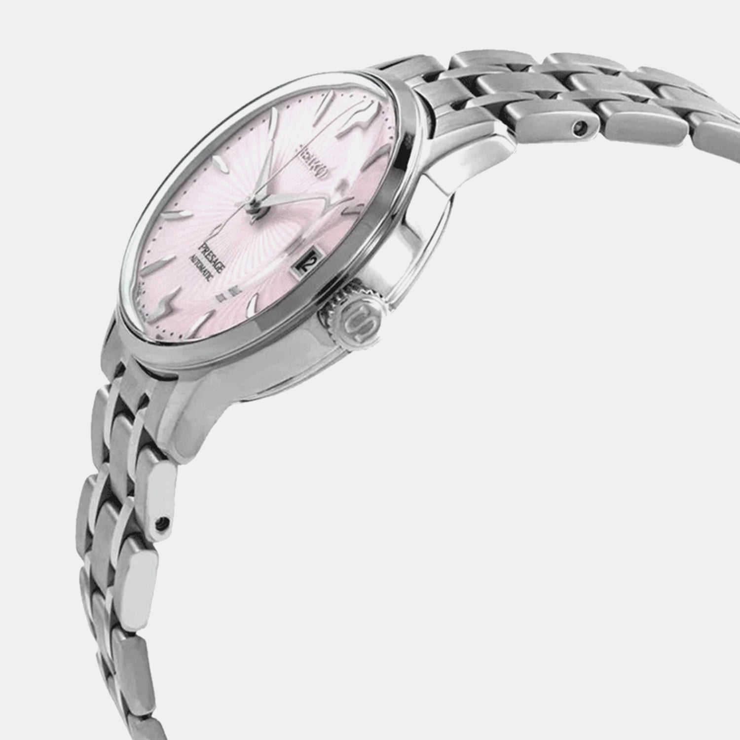 Presage Women Automatic Pink Dial Analog Stainless Steel Watch SRP839J1