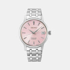Presage Women Automatic Pink Dial Analog Stainless Steel Watch SRP839J1