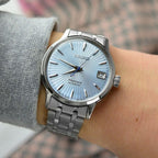 Presage Women Cocktail 'Sky Diving' Automatic Blue Dial Analog Stainless Steel Watch SRP841J1