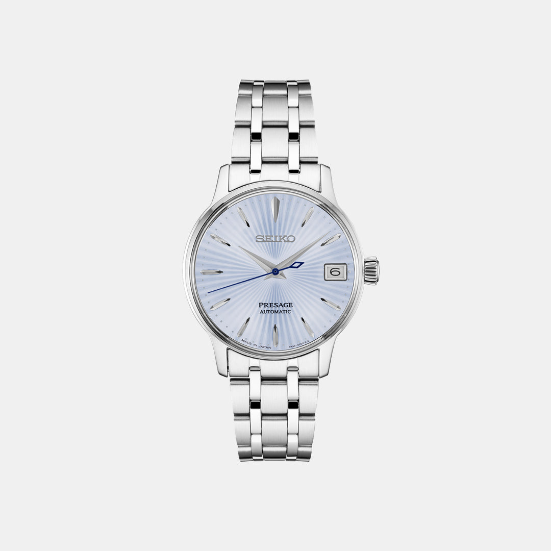 Seiko Round Blue Analog watch