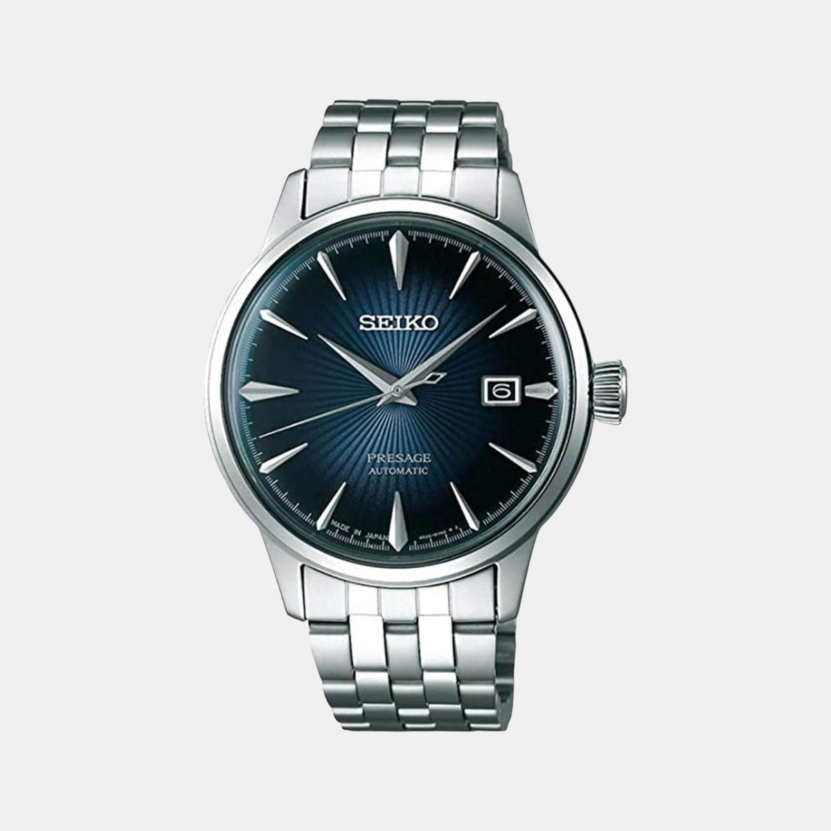 Presage Men Automatic Blue Dial Analog Stainless Steel Watch SRPB41J1