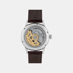 Presage Men Automatic Green Dial Analog Leather Watch SRPD37J1