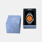 5 Sports Men Automatic Orange Dial Analog Stainless Steel Watch SRPD59K1