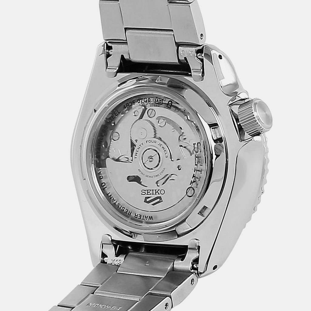 5 Sports Men Automatic Green Dial Analog Stainless Steel Watch SRPD63K1