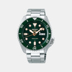 5 Sports Men Automatic Green Dial Analog Stainless Steel Watch SRPD63K1