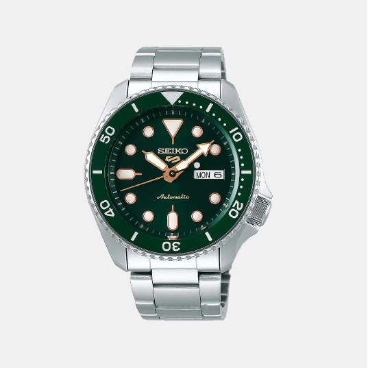 Seiko Male Analog Stainless Steel Watch Seiko Just In Time