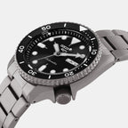 5 Sports Men Automatic Black Dial Analog Stainless Steel Watch SRPD65K1