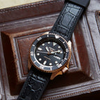5 Sports Men Automatic Black Dial Analog Leather Watch SRPD76K1