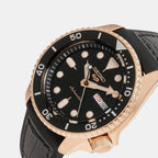 5 Sports Men Automatic Black Dial Analog Leather Watch SRPD76K1