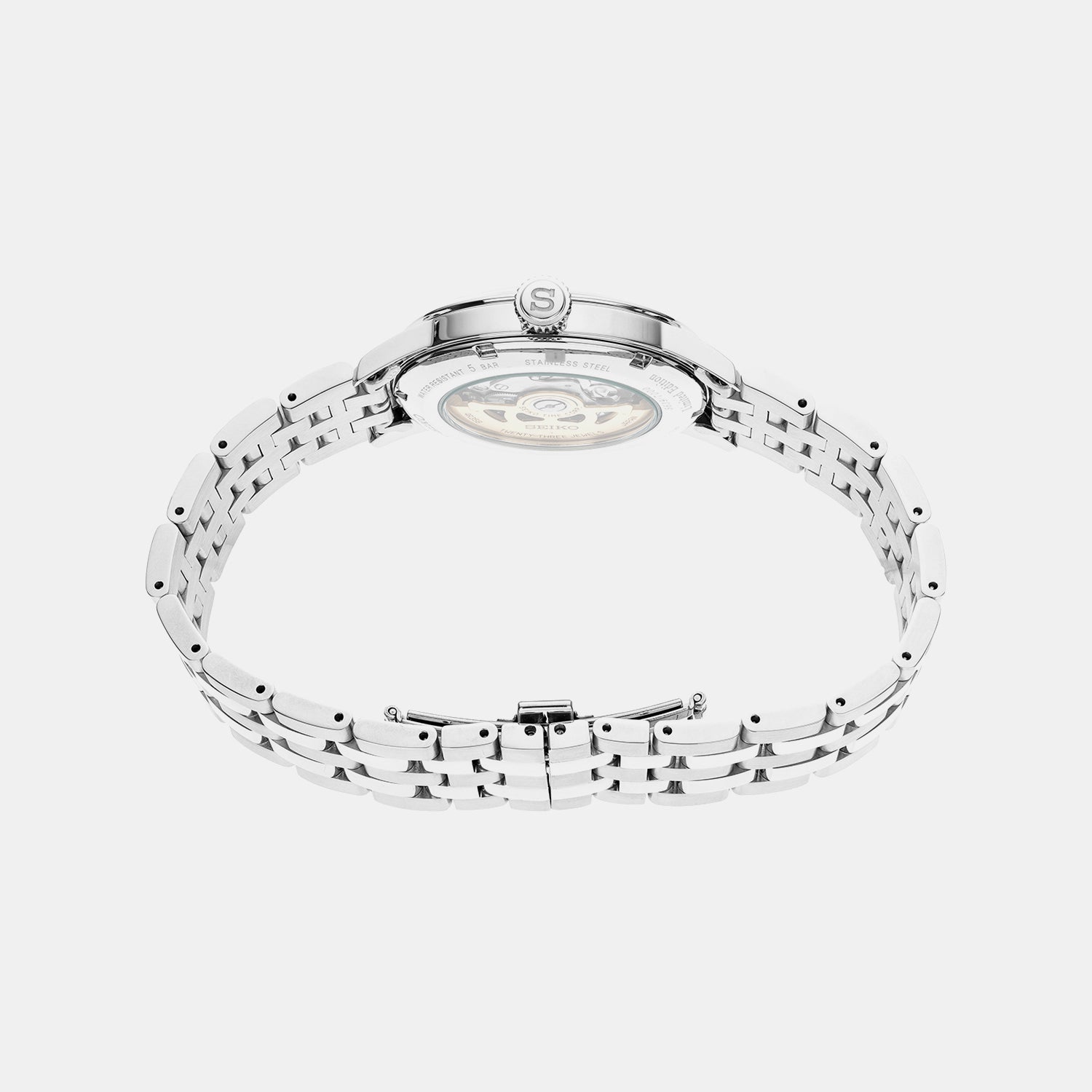 Presage Men Automatic Green Dial Analog Stainless Steel Watch SRPE15J1