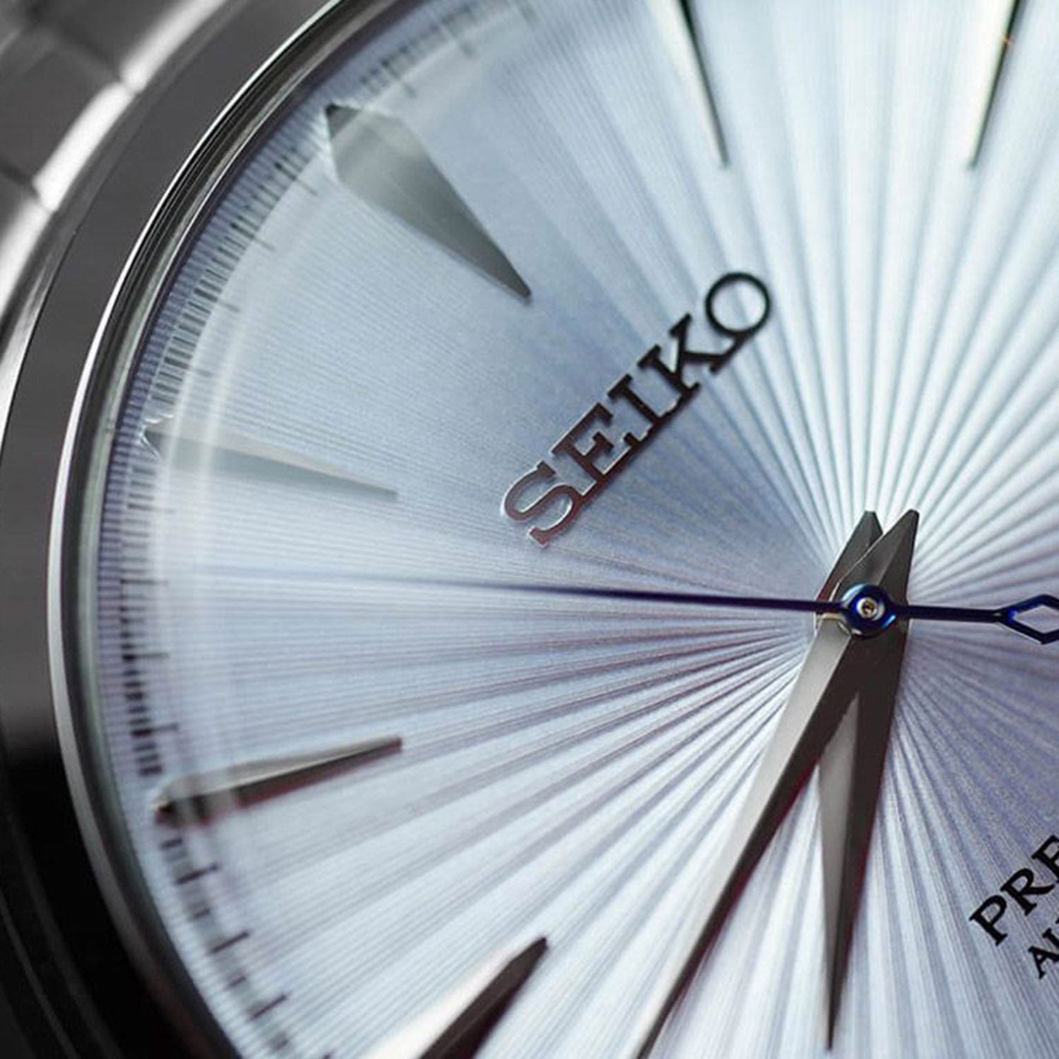 Presage Cocktail Time Men Automatic Blue Dial Analog Stainless Steel Watch SRPE19J1