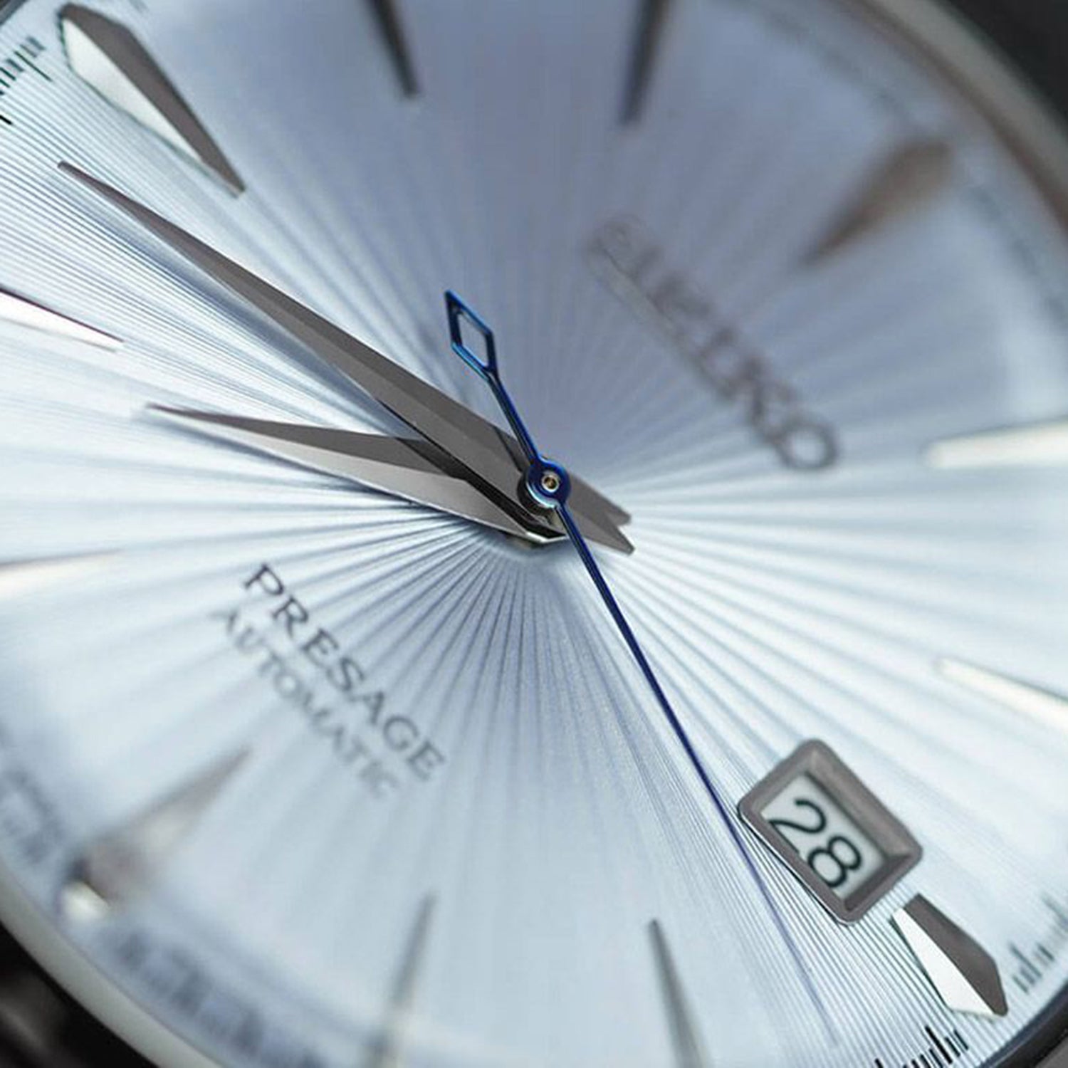 Presage Cocktail Time Men Automatic Blue Dial Analog Stainless Steel Watch SRPE19J1