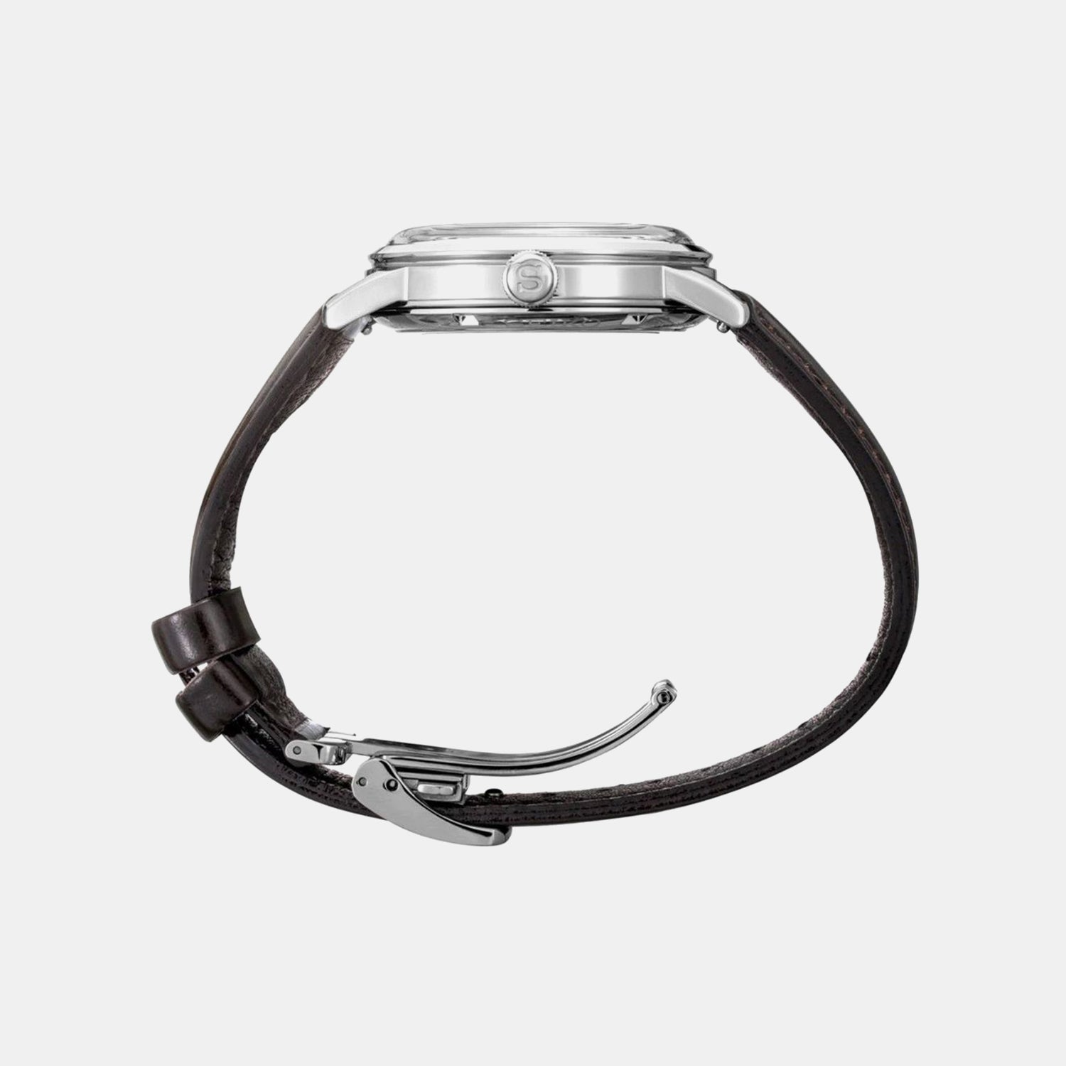 Presage Men Automatic Red Dial Analog Leather Watch SRPE41J1