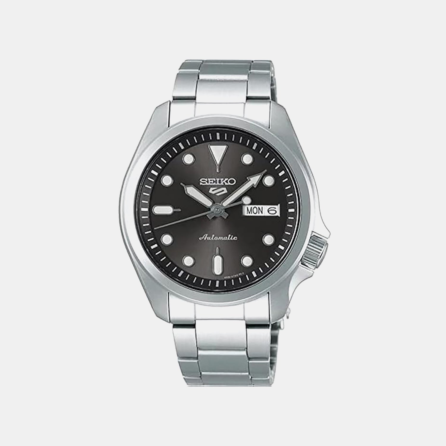 5 Sports Men Automatic Black Dial Analog Stainless Steel Watch SRPE51K14