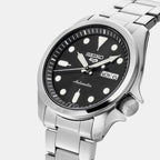 5 Sports Men Automatic Black Dial Analog Stainless Steel Watch SRPE55K1