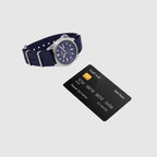 5 Sports Men Automatic Blue Dial Analog Nylon Watch SRPE63K1