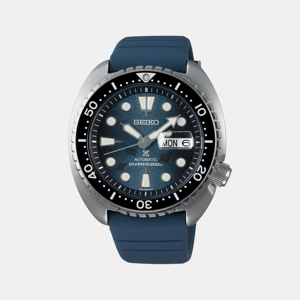 Prospex Men Automatic Blue Dial Analog Silicone Save the Ocean Special Edition Watch SRPF77K1