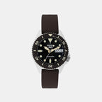 5 Sports Men Automatic Black Dial Analog Silicone Watch SRPG77K1