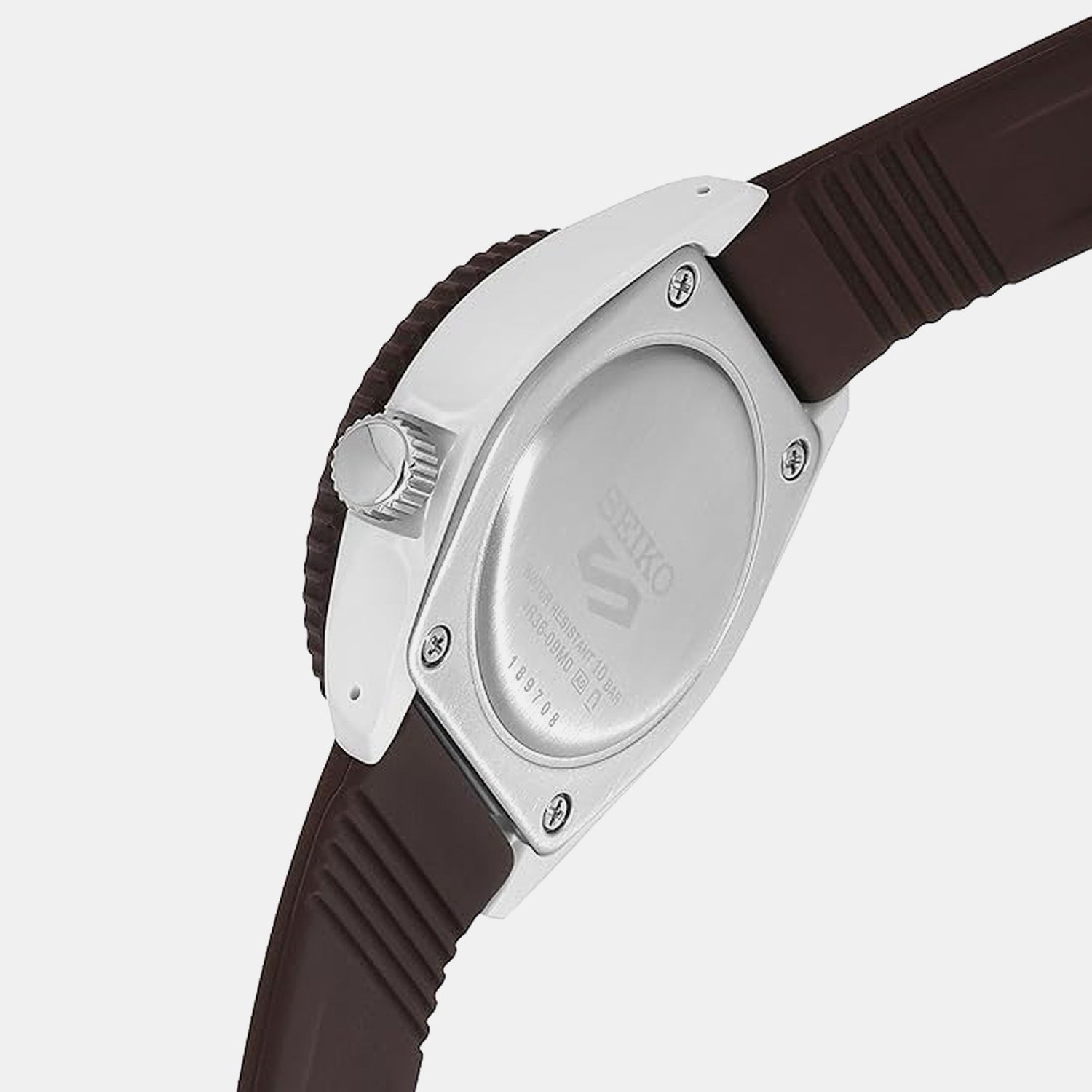 5 Sports Men Automatic Black Dial Analog Silicone Watch SRPG77K1