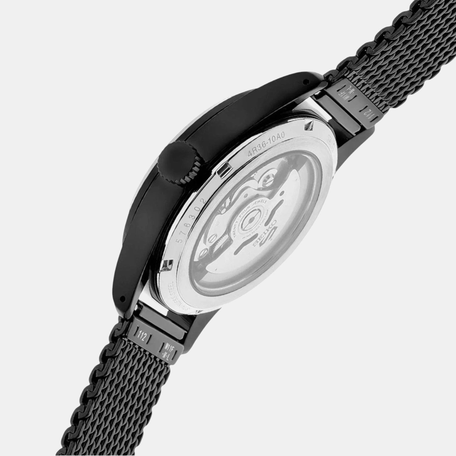 5 Sports Men Automatic Black Dial Analog Stainless Steel Watch SRPH25K1