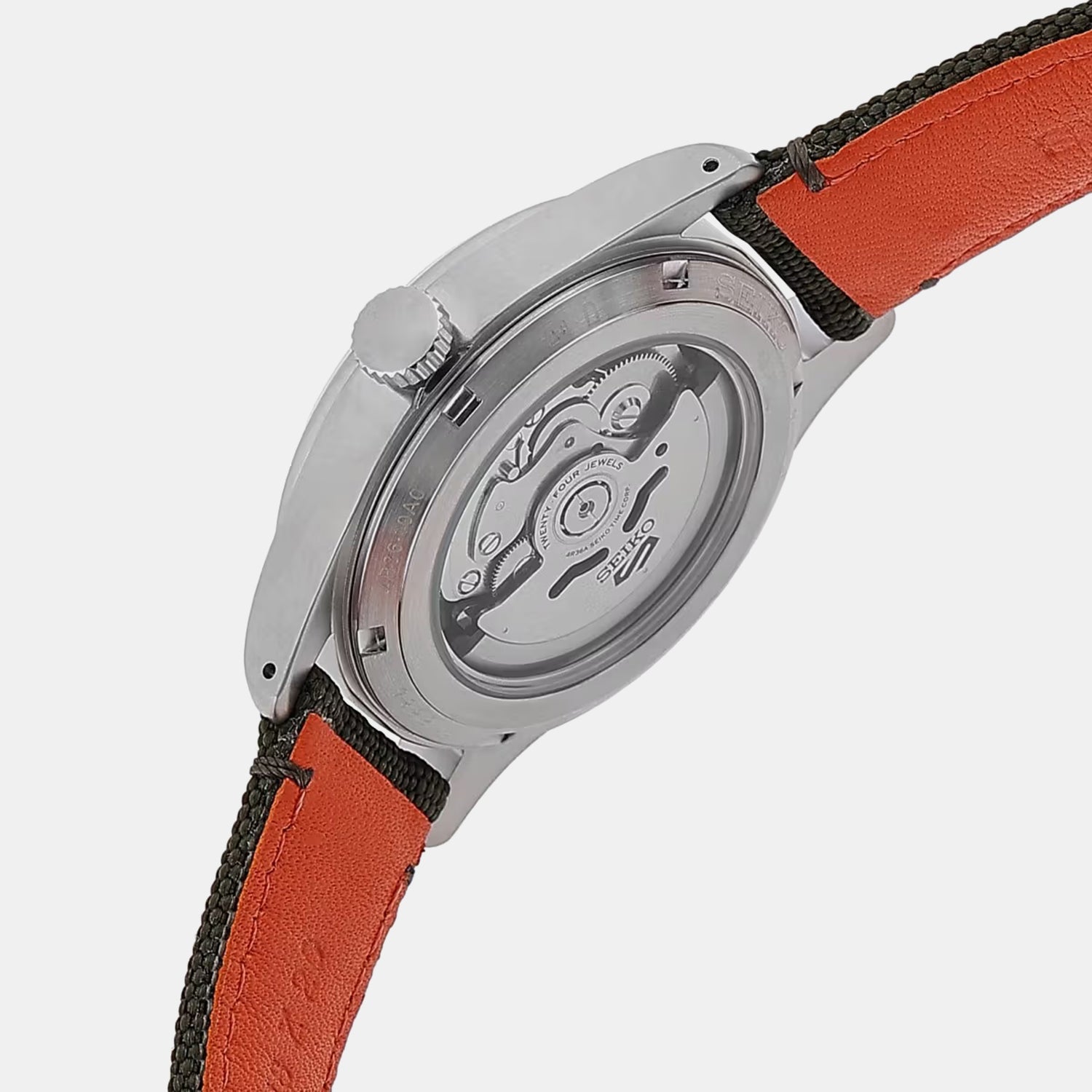 5 Sports Men Automatic Green Dial Analog Nylon Watch SRPH29K1