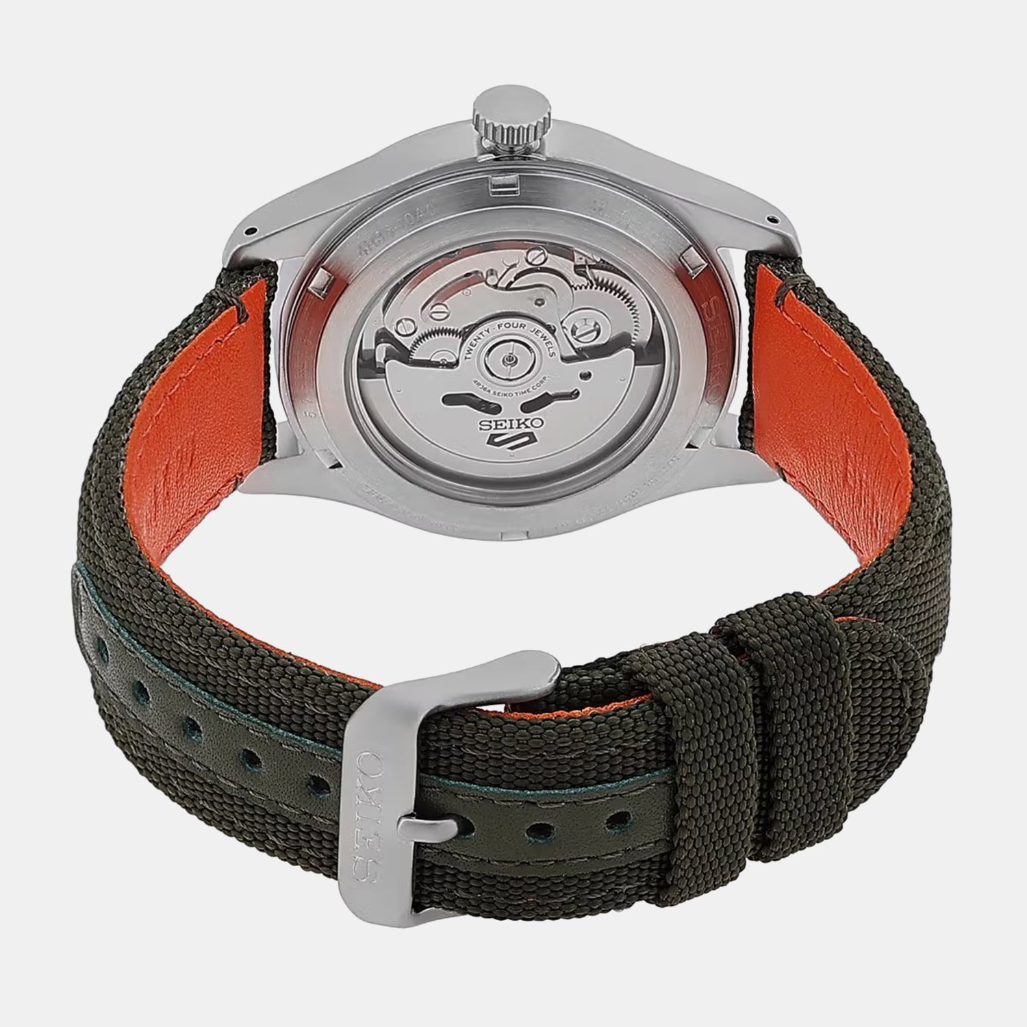 5 Sports Men Automatic Green Dial Analog Nylon Watch SRPH29K1